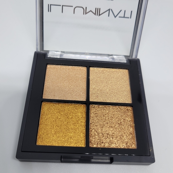 ✨️HP✨ Illuminati Quad Palette Eyeshadow Golden Rule Brand New High Pigments - Picture 4 of 12
